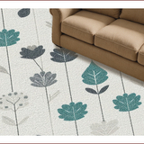 Ultra Soft Area Rug, Non Slip, Stain Resistant, Washable Area Rugs for Living Room, Bedroom, Modern Floral Living Room Rug(Gray)