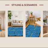 Playful City Map Aesthetic(Blue)