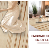 Ultra Soft Area Rug, Non Slip, Stain Resistant, Washable Area Rugs for Living Room, Bedroom, Elegant Solid Organic Aesthetic(Beige)