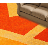 Ultra Soft Area Rug, Non Slip, Stain Resistant, Washable Area Rugs for Living Room, Bedroom, Durable Modern Orange Entryway Accent Carpet(Orange)