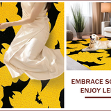 Ultra Soft Area Rug, Non Slip, Stain Resistant, Washable Area Rugs for Living Room, Bedroom, Gothic Horror Coffin(Yellow)