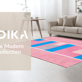 Ultra Soft Area Rug, Non Slip, Stain Resistant, Washable Area Rugs for Living Room, Bedroom, Charming Interactive Game Design(Pink)