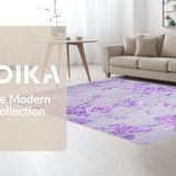 Ultra Soft Area Rug, Non Slip, Stain Resistant, Washable Area Rugs for Living Room, Bedroom, Fluffy Lavender Luxe Aura(Purple)