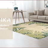 Ultra Soft Area Rug, Non Slip, Stain Resistant, Washable Area Rugs for Living Room, Bedroom, Contemporary Insect Motif Aesthetic(Beige)