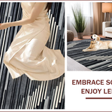 Ultra Soft Area Rug, Non Slip, Stain Resistant, Washable Area Rugs for Living Room, Bedroom, Modern Striking Lattice Aesthetic(Gray)