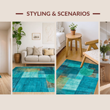 Elegant Smooth Line Motif(Blue)