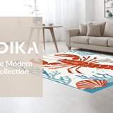 Coastal Chic Lobster Shell Motif(Red)