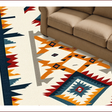 Ultra Soft Area Rug, Non Slip, Stain Resistant, Washable Area Rugs for Living Room, Bedroom, Machine Washable Latex Backing Southwestern Rug(Beige)