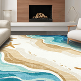 Contemporary Abstract Seaside Design(Beige)