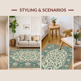 Artistic Green and Ivory Harmony(Ivory)