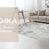 Ultra Soft Area Rug, Non Slip, Stain Resistant, Washable Area Rugs for Living Room, Bedroom, Rustic Gray Textured Elements(Beige)