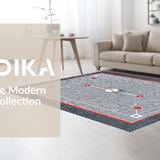 Cheerful Round with Athletic Motif(Gray)