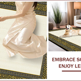 Ultra Soft Area Rug, Non Slip, Stain Resistant, Washable Area Rugs for Living Room, Bedroom, Elegant Wildlife Inspired Aesthetic(Beige)