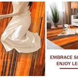 Ultra Soft Area Rug, Non Slip, Stain Resistant, Washable Area Rugs for Living Room, Bedroom, Energetic Flame Orange Aesthetic(Orange)