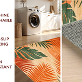 Ultra Soft Area Rug, Non Slip, Stain Resistant, Washable Area Rugs for Living Room, Bedroom, Vibrant Earthy Color Fusion(Orange)