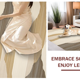 Ultra Soft Area Rug, Non Slip, Stain Resistant, Washable Area Rugs for Living Room, Bedroom, Trendy Natural Fiber Elegance(Beige)