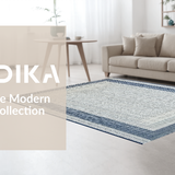 Ultra Soft Area Rug, Non Slip, Stain Resistant, Washable Area Rugs for Living Room, Bedroom, Sophisticated Abstract Floral Elements(White)