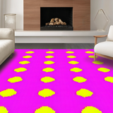 Ultra Soft Area Rug, Non Slip, Stain Resistant, Washable Area Rugs for Living Room, Bedroom, Whimsical Colorful Learning Elements(Pink)