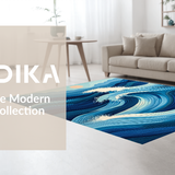 Chic Oceanic Swirl Design(Blue)