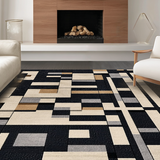 Stylish Neutral Toned Symmetrical Motif(Beige)