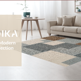 Ultra Soft Area Rug, Non Slip, Stain Resistant, Washable Area Rugs for Living Room, Bedroom, Non-Slip Boho Bedroom Rug for Minimal Living(Beige)