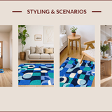 Ultra Soft Area Rug, Non Slip, Stain Resistant, Washable Area Rugs for Living Room, Bedroom, Navy Blue Stain-Resistant Deck Area Rug(Blue)