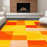 Ultra Soft Area Rug, Non Slip, Stain Resistant, Washable Area Rugs for Living Room, Bedroom, Whimsical Cookie-Inspired Aesthetic(Orange)