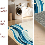 Lively Blue Tones with Shells(Beige)