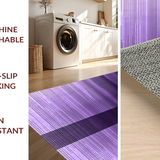 Ultra Soft Area Rug, Non Slip, Stain Resistant, Washable Area Rugs for Living Room, Bedroom, Striking Gradient Color Flow(Purple)