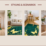 Vibrant Floral Whirlwind Aesthetic(Green)