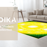 Colorful Sunburst Geometric Motif(Yellow)