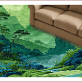 Ultra Soft Area Rug, Non Slip, Stain Resistant, Washable Area Rugs for Living Room, Bedroom, 3D Moss Green Shag Rug for Bedroom Playroom(Green)