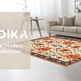 Vibrant Abstract Floral Design(Ivory)