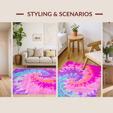 Vibrant Tie Dye Eclectic Aesthetic(Pink)