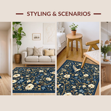 Lush Garden Inspired Motif(Blue)