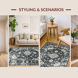 Elegant Geometric Tiled Arrangement(Black)