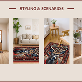 Ultra Soft Area Rug, Non Slip, Stain Resistant, Washable Area Rugs for Living Room, Bedroom, Faux Deer Cowhide(Red)