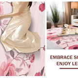 Ultra Soft Area Rug, Non Slip, Stain Resistant, Washable Area Rugs for Living Room, Bedroom, Lush Transitional Warm Tones(Pink)