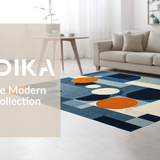 Ultra Soft Area Rug, Non Slip, Stain Resistant, Washable Area Rugs for Living Room, Bedroom, Luxurious 3D Bubble Aesthetic(Blue)