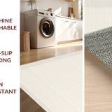 Ultra Soft Area Rug, Non Slip, Stain Resistant, Washable Area Rugs for Living Room, Bedroom, Trendy Warmth with Bubble Texture(Beige)