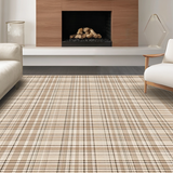 Ultra Soft Area Rug, Non Slip, Stain Resistant, Washable Area Rugs for Living Room, Bedroom, Subtle Modern Medallion Influence(Beige)