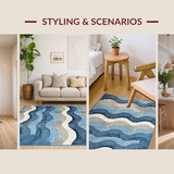 Rustic Coastal Jute Elegance(Blue)