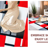 Contemporary Vibrant Geometric Layout(Red)