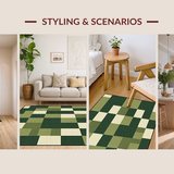 Luxurious Fuzzy Trellis Design(Green)