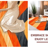 Ultra Soft Area Rug, Non Slip, Stain Resistant, Washable Area Rugs for Living Room, Bedroom, Bold Shaggy Earthy Visual Appeal(Orange)