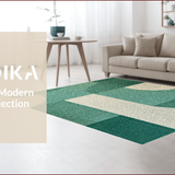 Ultra Soft Area Rug, Non Slip, Stain Resistant, Washable Area Rugs for Living Room, Bedroom, Contemporary Sage Green Bedroom Rug for Minimal Living(Green)