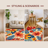 Lively Earthy Floral Composition(Red)