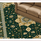 Elegant Earthy Geometric Motif(Green)