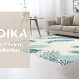 Ultra Soft Area Rug, Non Slip, Stain Resistant, Washable Area Rugs for Living Room, Bedroom, Rustic Tropical Textured Appeal(Ivory)