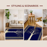 Chic Minimalist Tree Graphics(Blue)